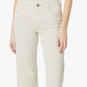 Kut From The Kloth Charlotte Wide Leg Fab Ab High Rise Culotte Pants Sz 16 Ecru